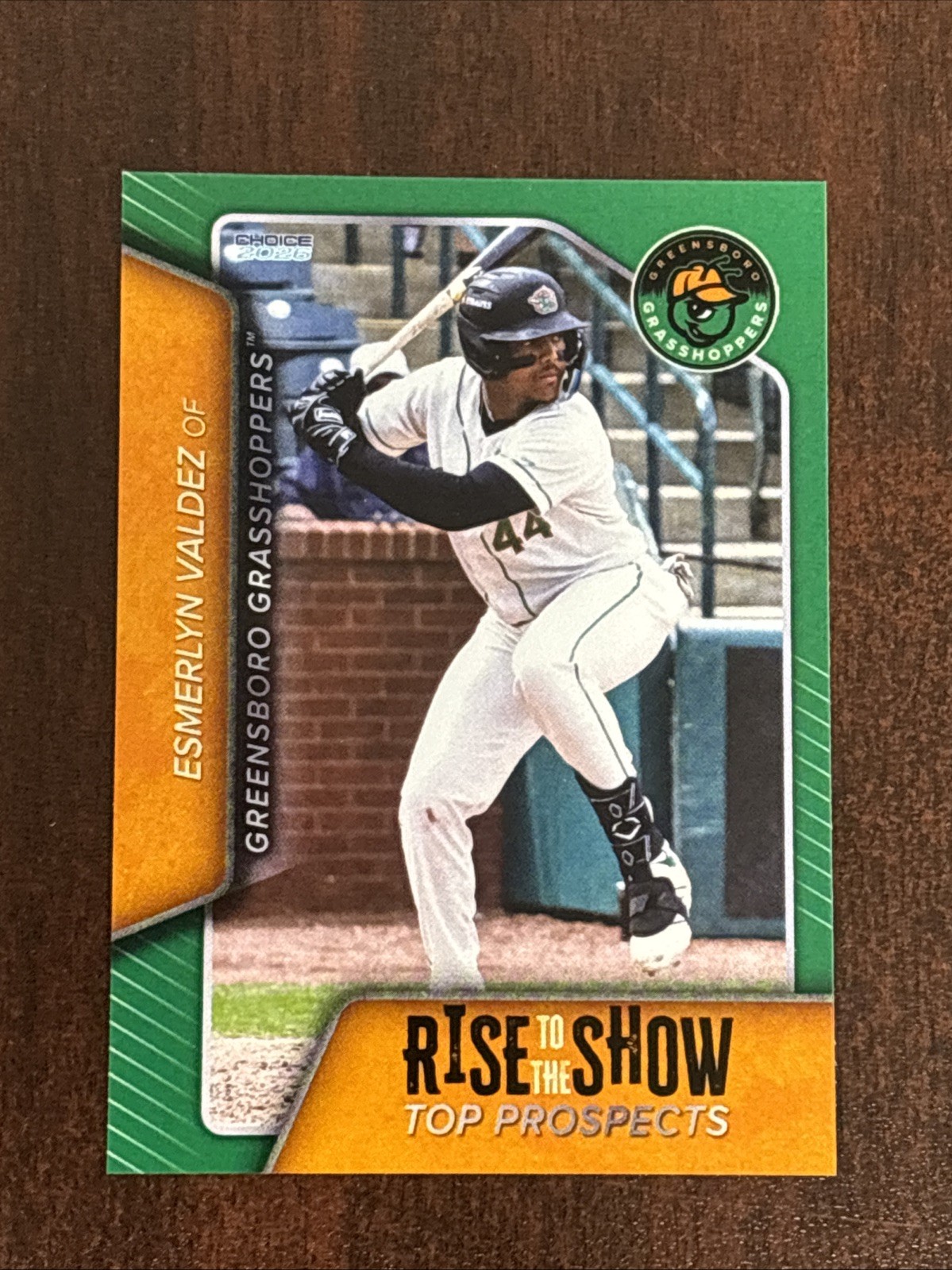 2026 Esmerlyn Valdez Greensboro Grasshoppers Rise To The Show Rc Rookie Card