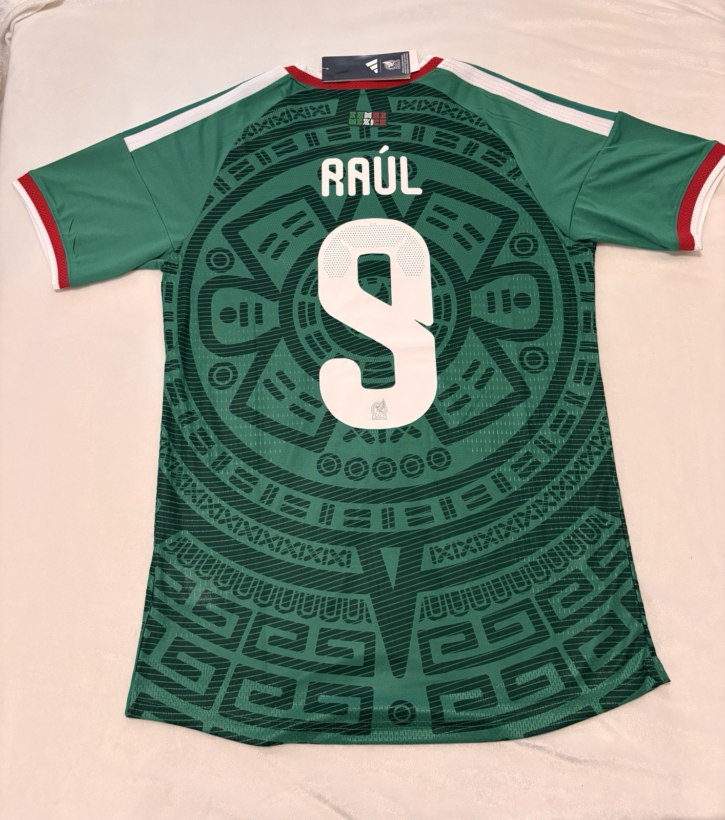 Adult Mexico Raul Jimenez #9 2026 Home Jersey Size Small Player Version