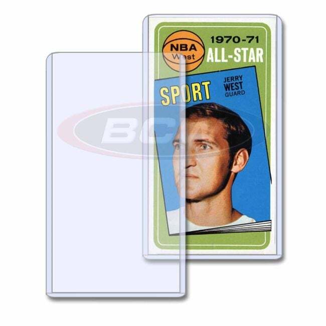 1 pack of 25 BCW 3″ x 5″ Tall Topload Card Holders