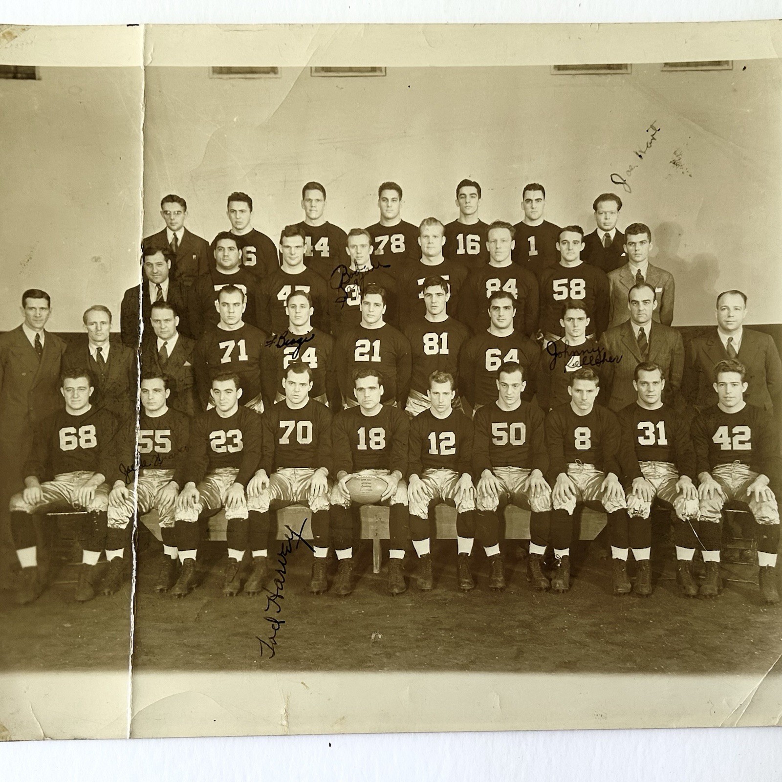 Orig. 1939 Notre Dame Football Team Photo & Scrapbook Joe DeFranco Left Guard