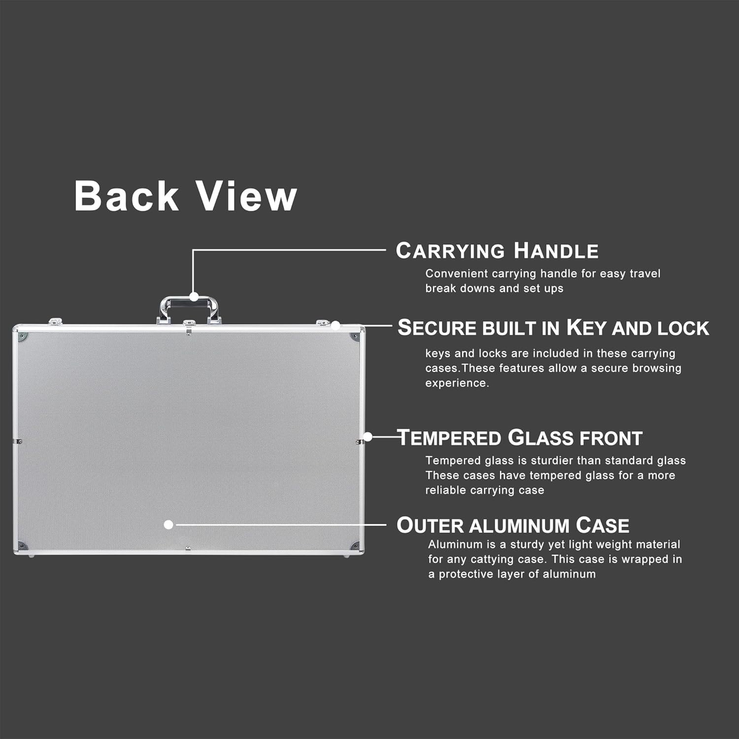 Portable Table Top Showcase for Jewelry, Cards/–~