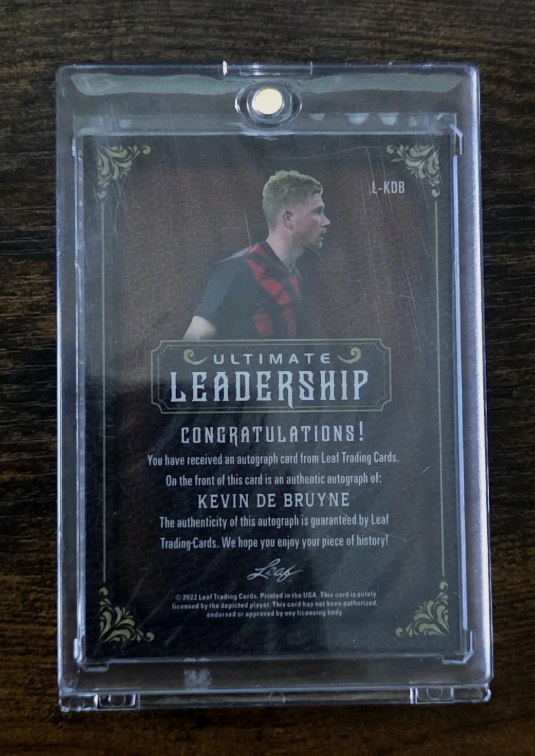 2022 Leaf Metal Kevin De Bruyne Auto Blue Prismatic 2/6 SSP Manchester City
