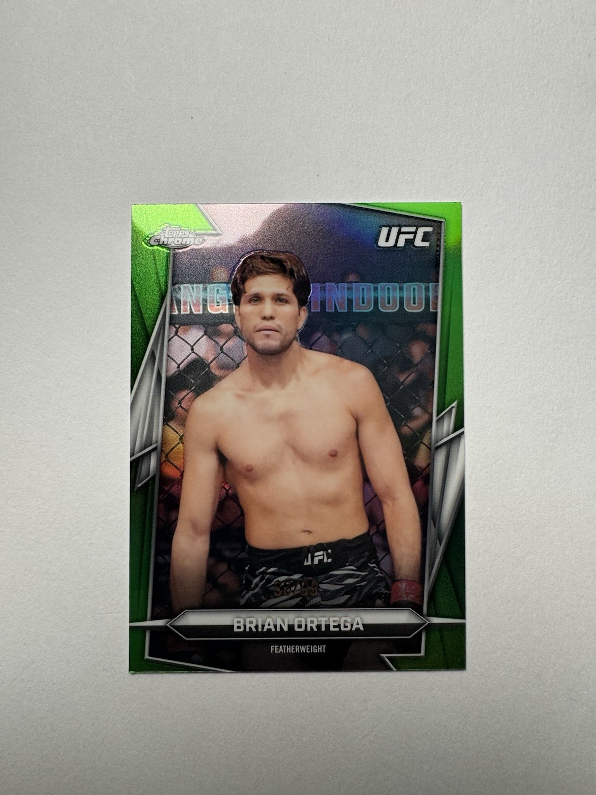 Brian Ortega Green Refractor /99 2026 Topps Chrome UFC