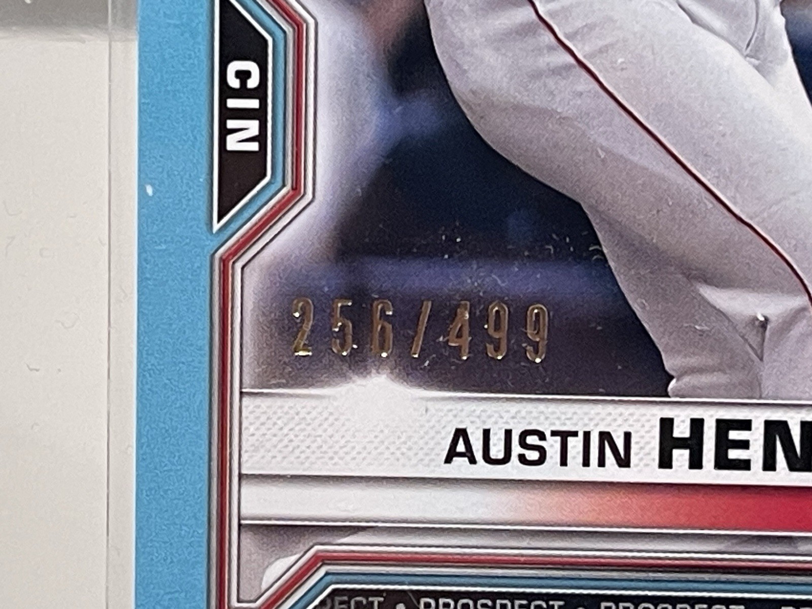 2021 Bowman – Prospects Austin Hendrick #BP-55 Sky Blue Border 256/499 (RC)