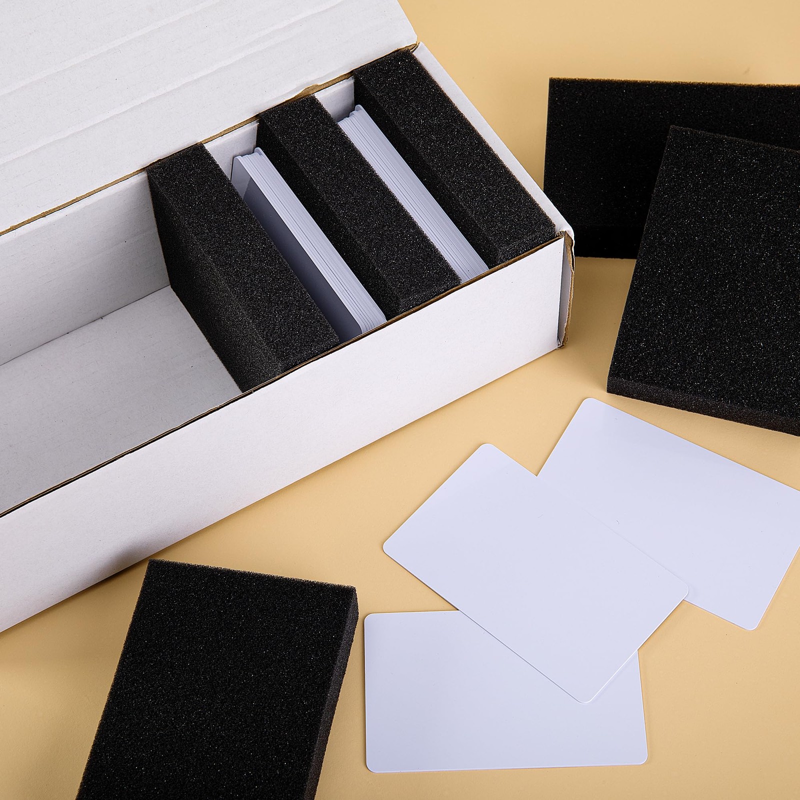 codree 100 Pcs Card Dividers Foam 40D High Elasticity Sponge Trading Card Div…
