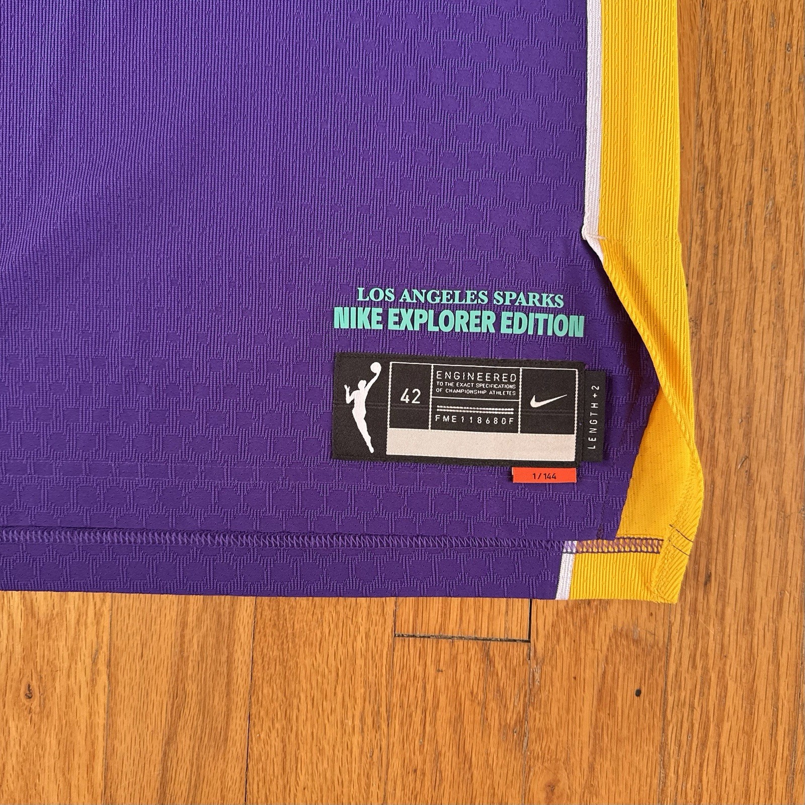 Nike Explorer Edition Generic No Name Los Angeles Sparks Jersey WNBA Womens M