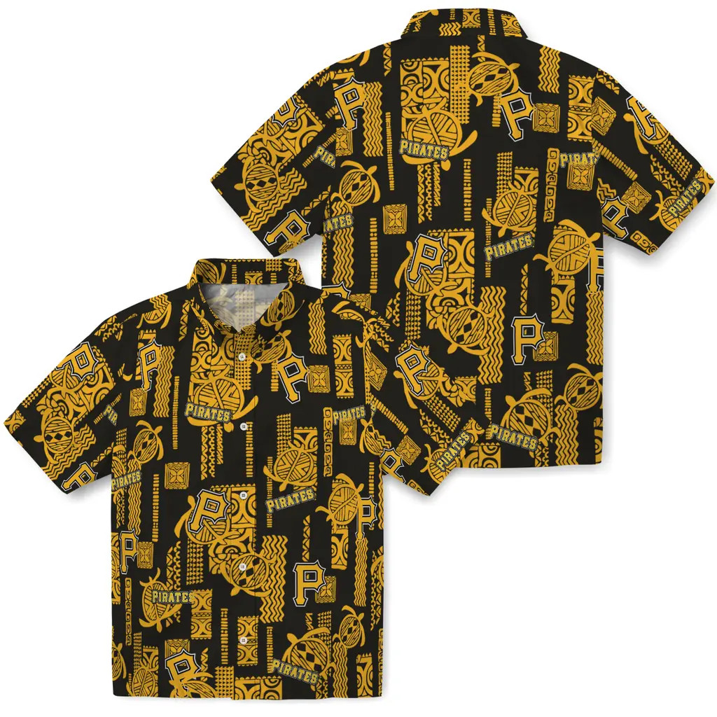 Pittsburgh Baseball Team Piratess Hawaiian Casual Button Down Shirt Unisex Adult