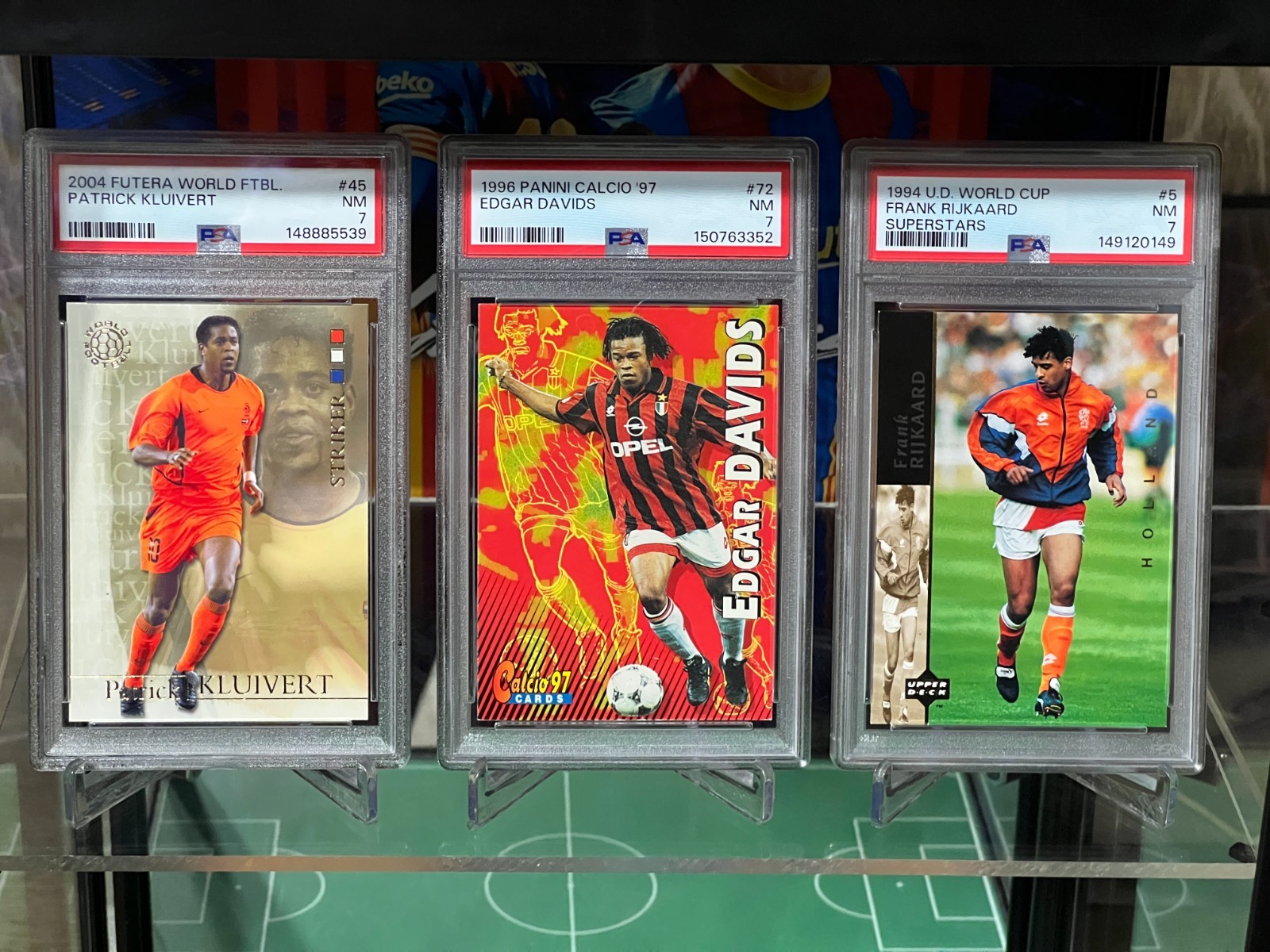 Netherlands Hat-trick PSA Lot Patrick Kluivert + Edgard Davids + Frank Rijkaard