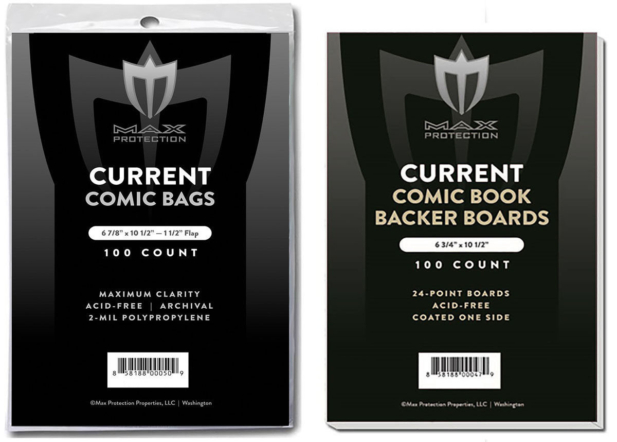 600 pc Max Pro CURRENT MODERN COMIC BOOK BAGS 6-578 x 10-1/2 SLEEVES & BOARDS