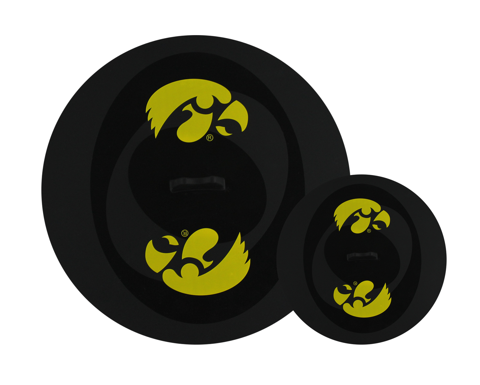 MasterPieces – Iowa Hawkeyes – NCAA Silicone Lid Set – 2 Sizes