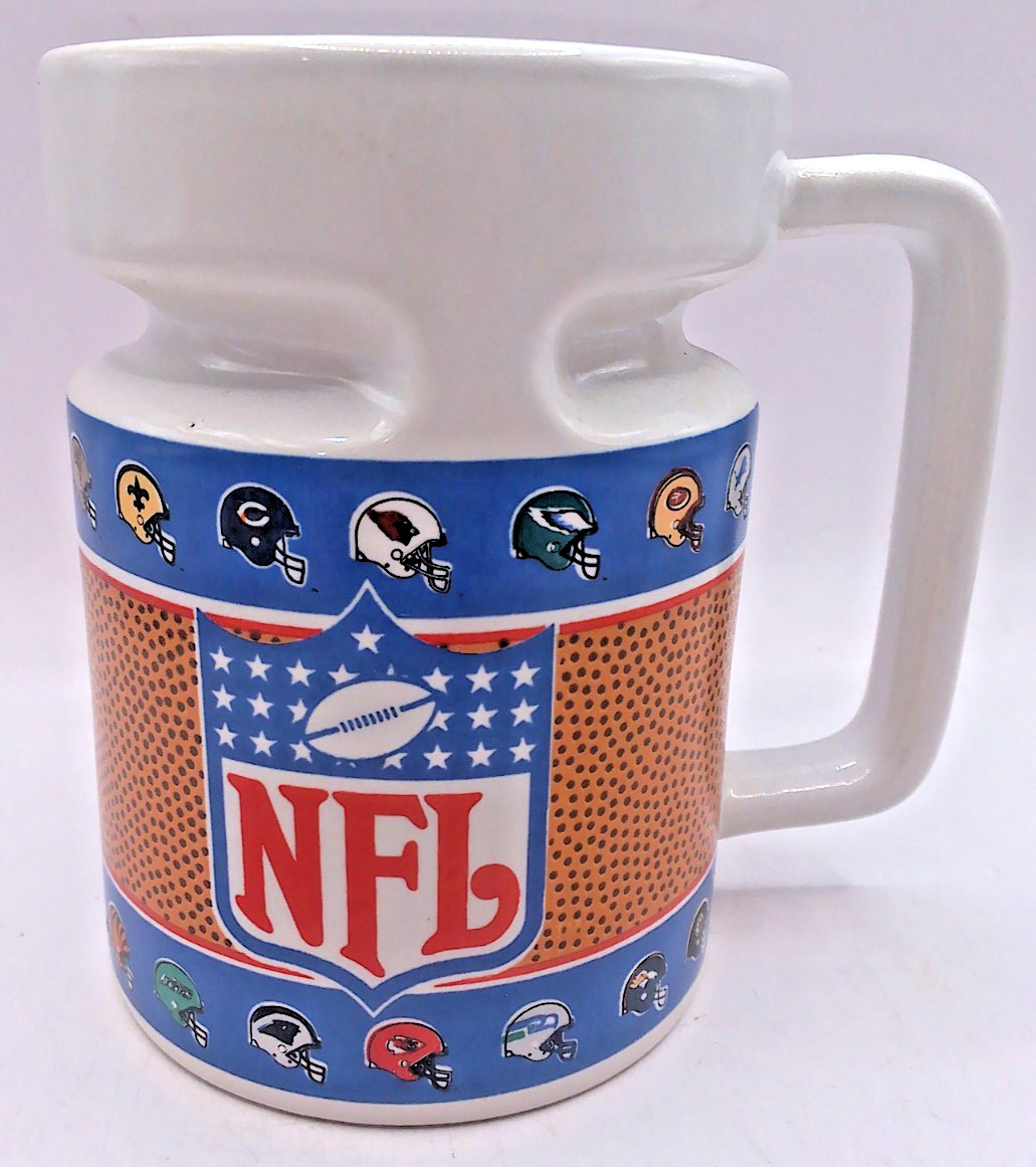 Vintage Official NFL Ceramic Football Helmets Graphic Coffee Mug, 8 Ounces
