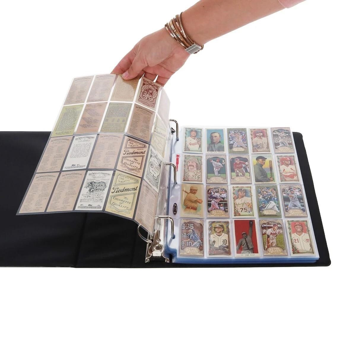 Tobacco Card T206 3 Rings Album 100 Pages 20 Pockets BCW Poly Pages Sheets New