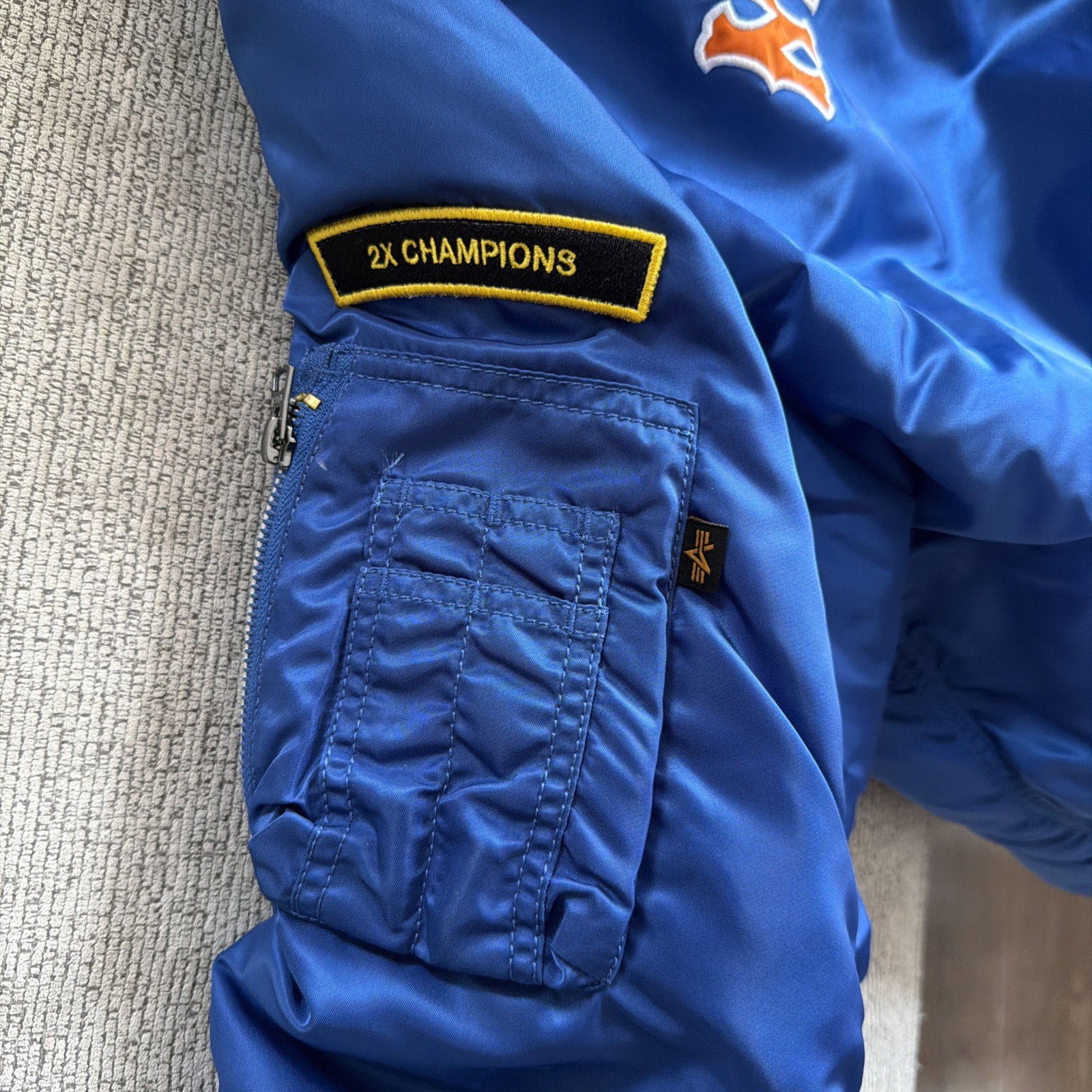 New York Mets 40th Anniversary Reversible Bomber Jacket Size Large