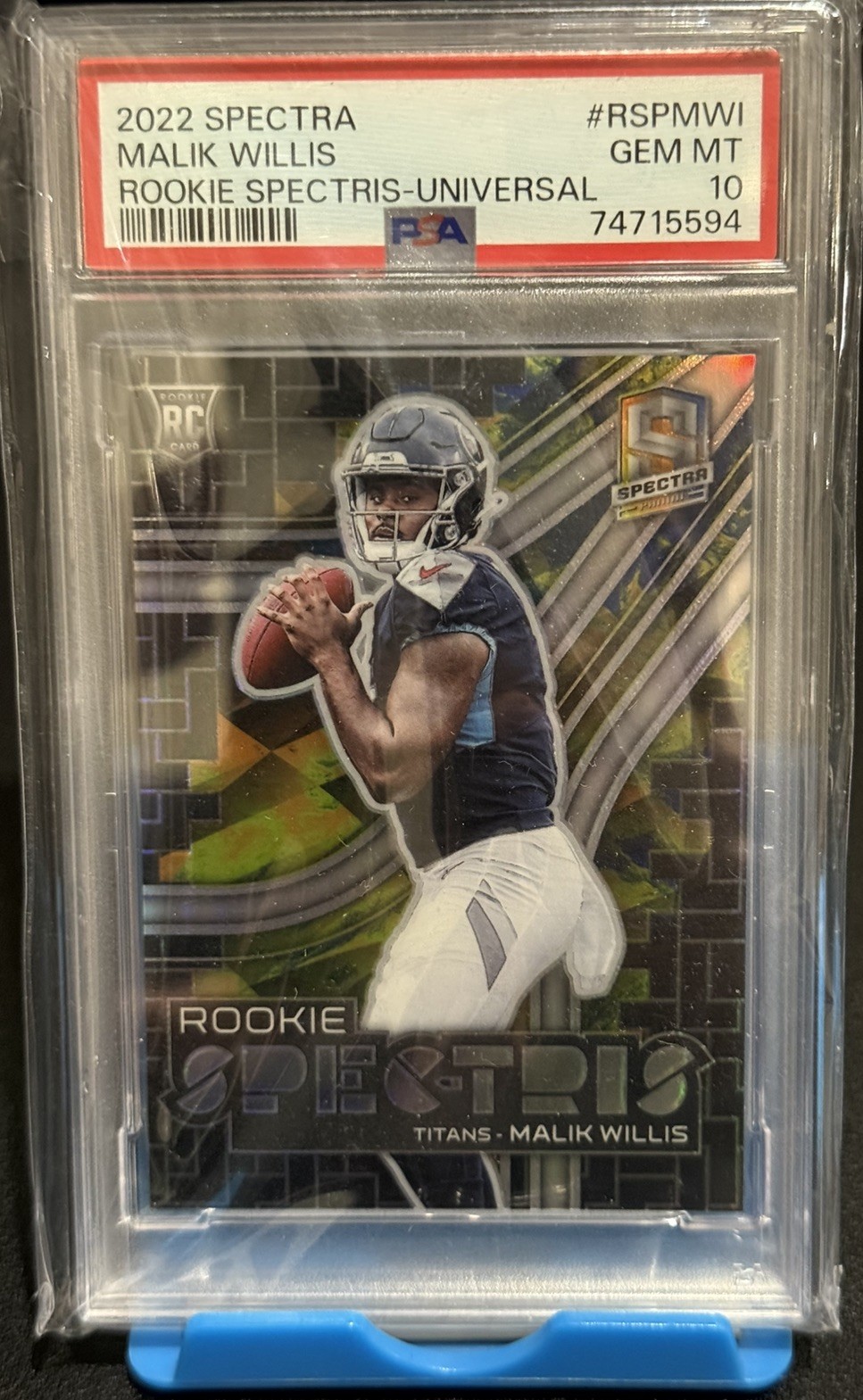 2022 Malik Willis Rookie Spectra Rookie Spectris-Universal /10 PSA 10 RC #RSPMWI