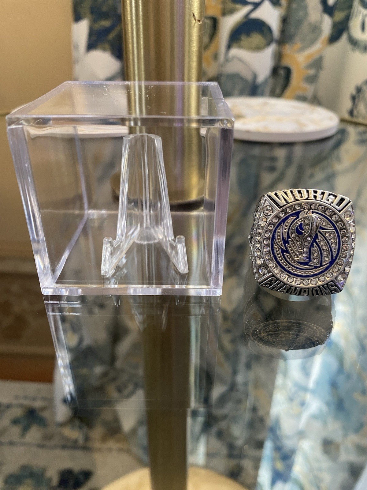 2011 Dallas Mavericks NBA Championship Ring w/Showcase Cube Dirk Nowitzki