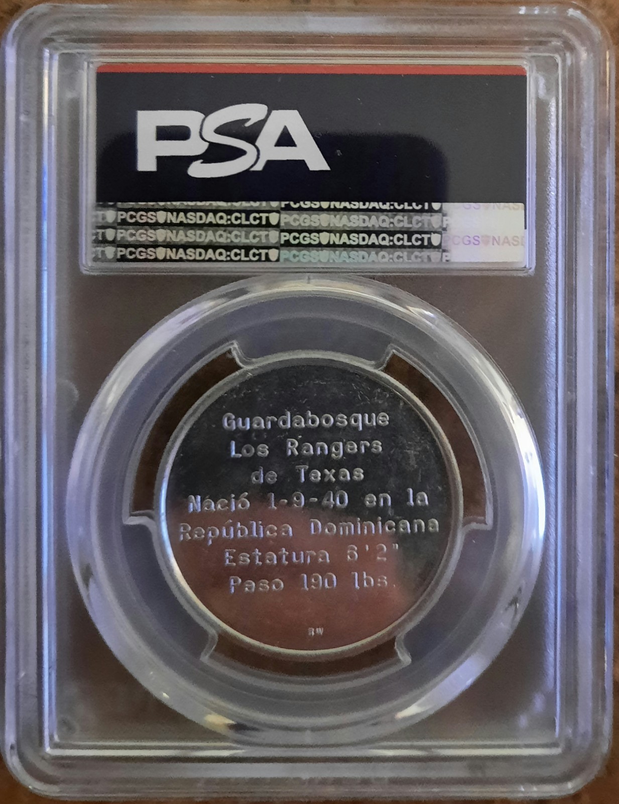 1972 Esso Oil Latin Coins Rico Carty – PSA 5
