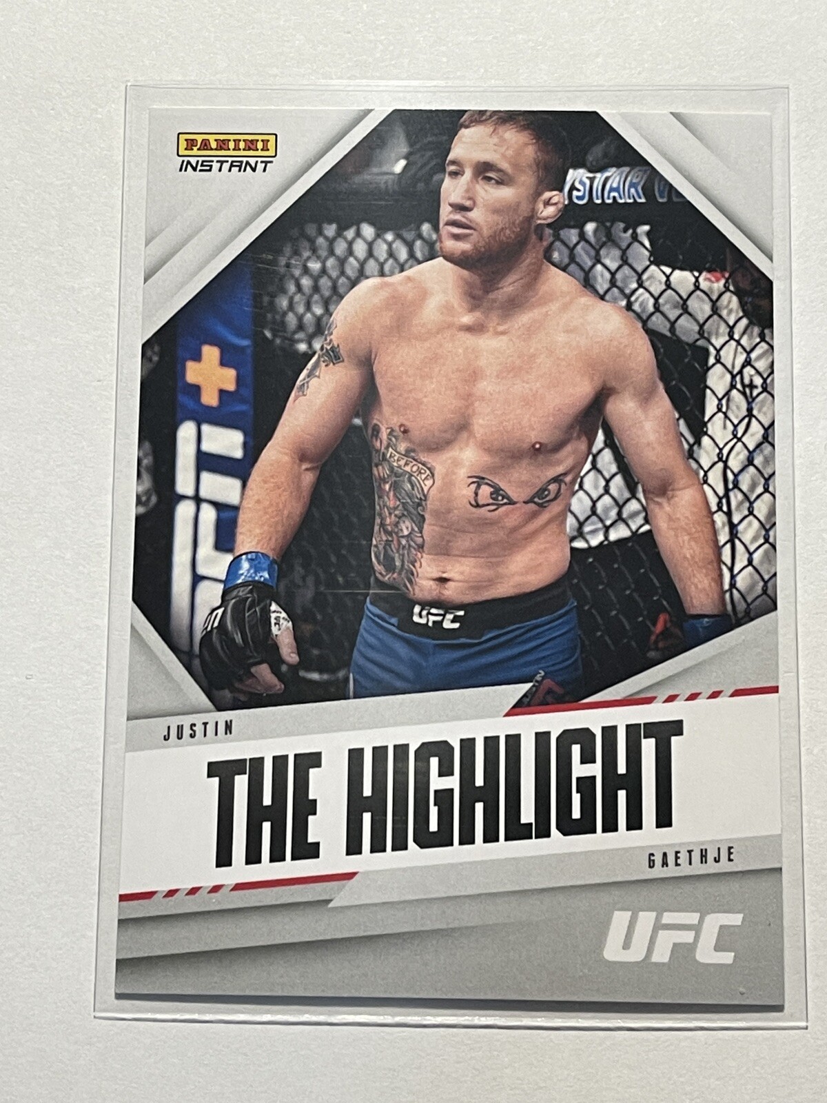 JUSTIN GAETHJE 2021 Panini Instant UFC Nicknames 1/325 “THE HIGHLIGHT”