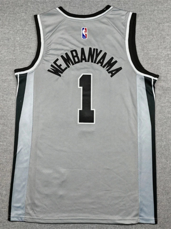 Free Tax New 2026 #1 Wembanyama Men’s Stitched Jersey 9 Colors