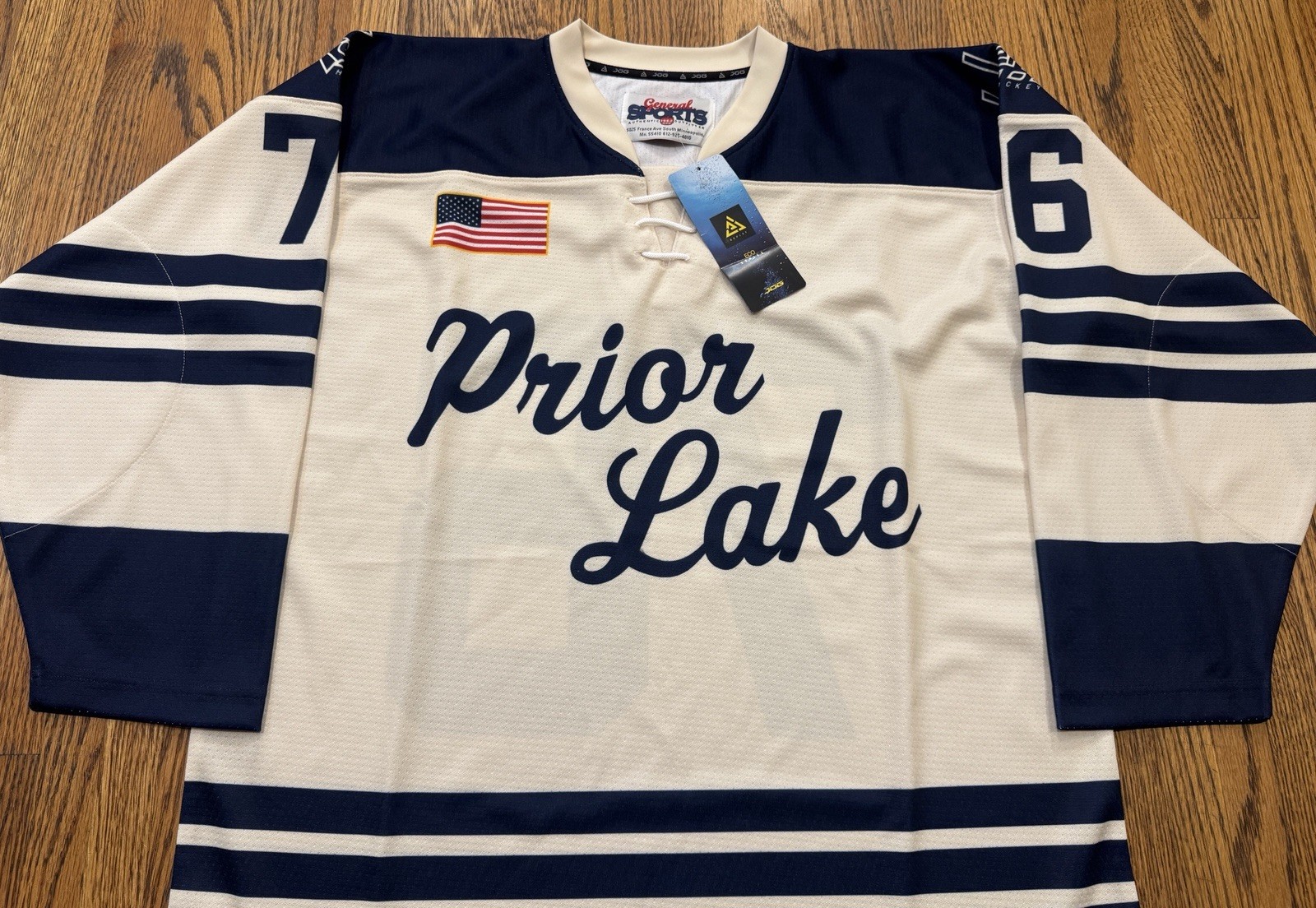 Prior Lake Lakers Minnesota Amateur Hockey Jersey JOG General Sports Adult Small