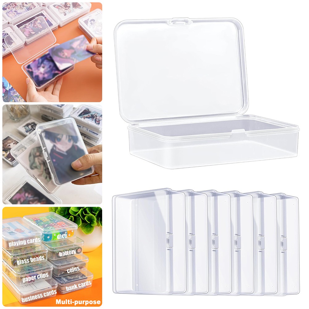Trading Card Storage Box Plastic Baseball Card Storage Holds 900+ Loose Cards