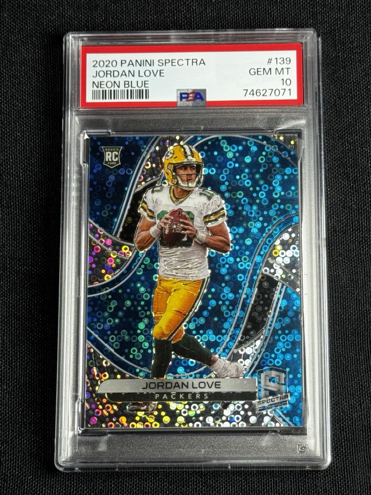 ‼️ONLY 6 EXIST‼️2020 Panini Spectra Jordan Love #139 Neon Blue /60 Packer’s NFL