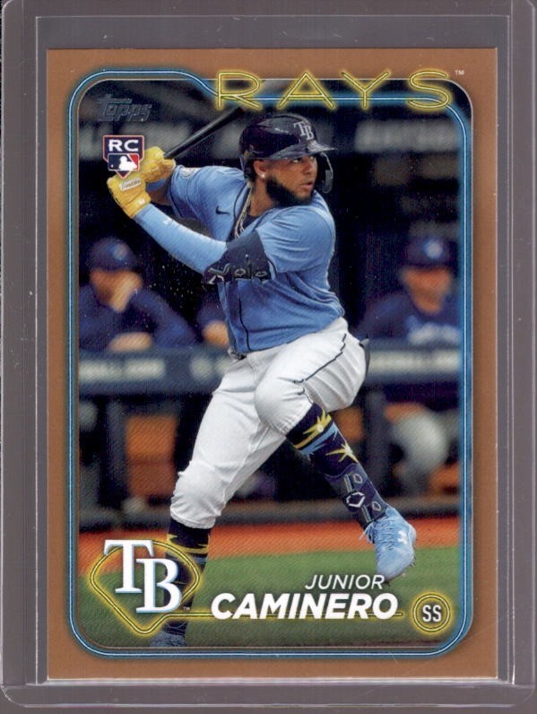 JUNIOR CAMINERO 2024 Topps Series 2 #628 Gold Rookie RC #1087/2024
