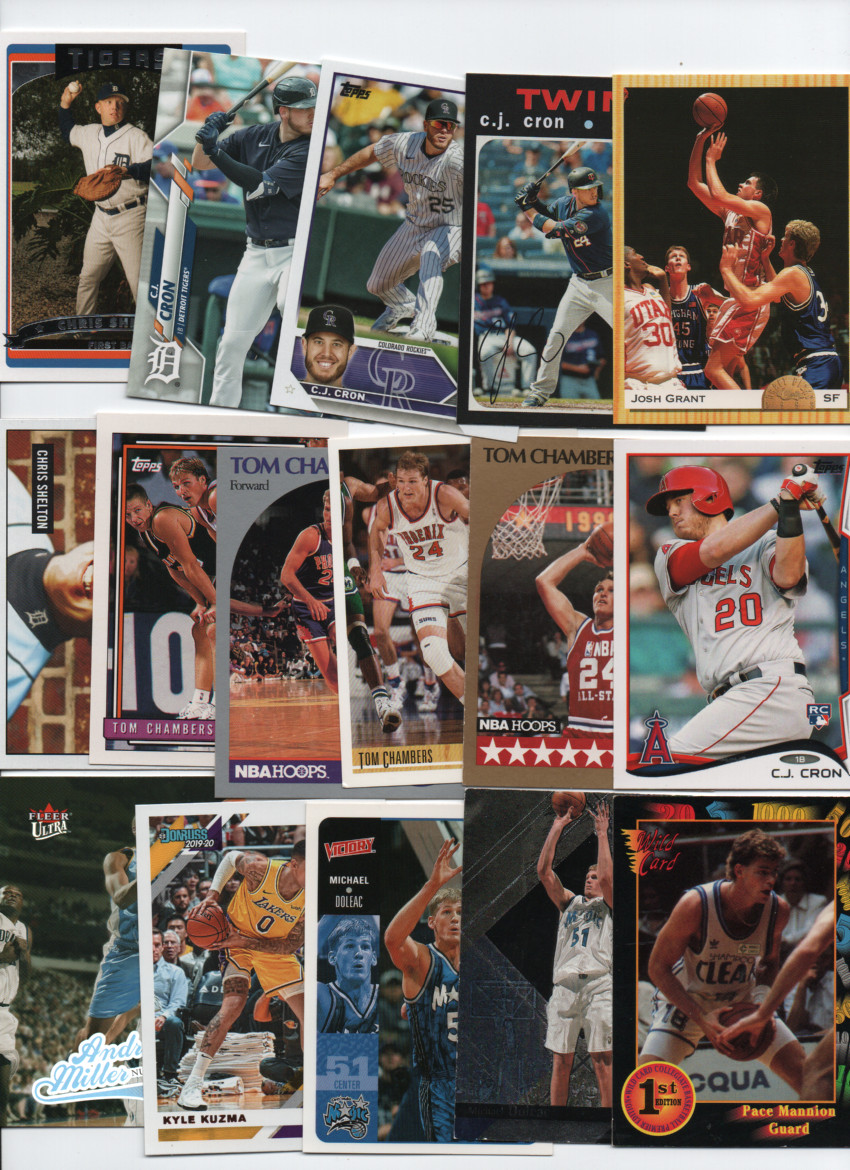 UTAH UTES 50 CARD BASEBALL BASKETBALL LOT UPSHAW, WAGNER, CHAMBERS, KUZMA…