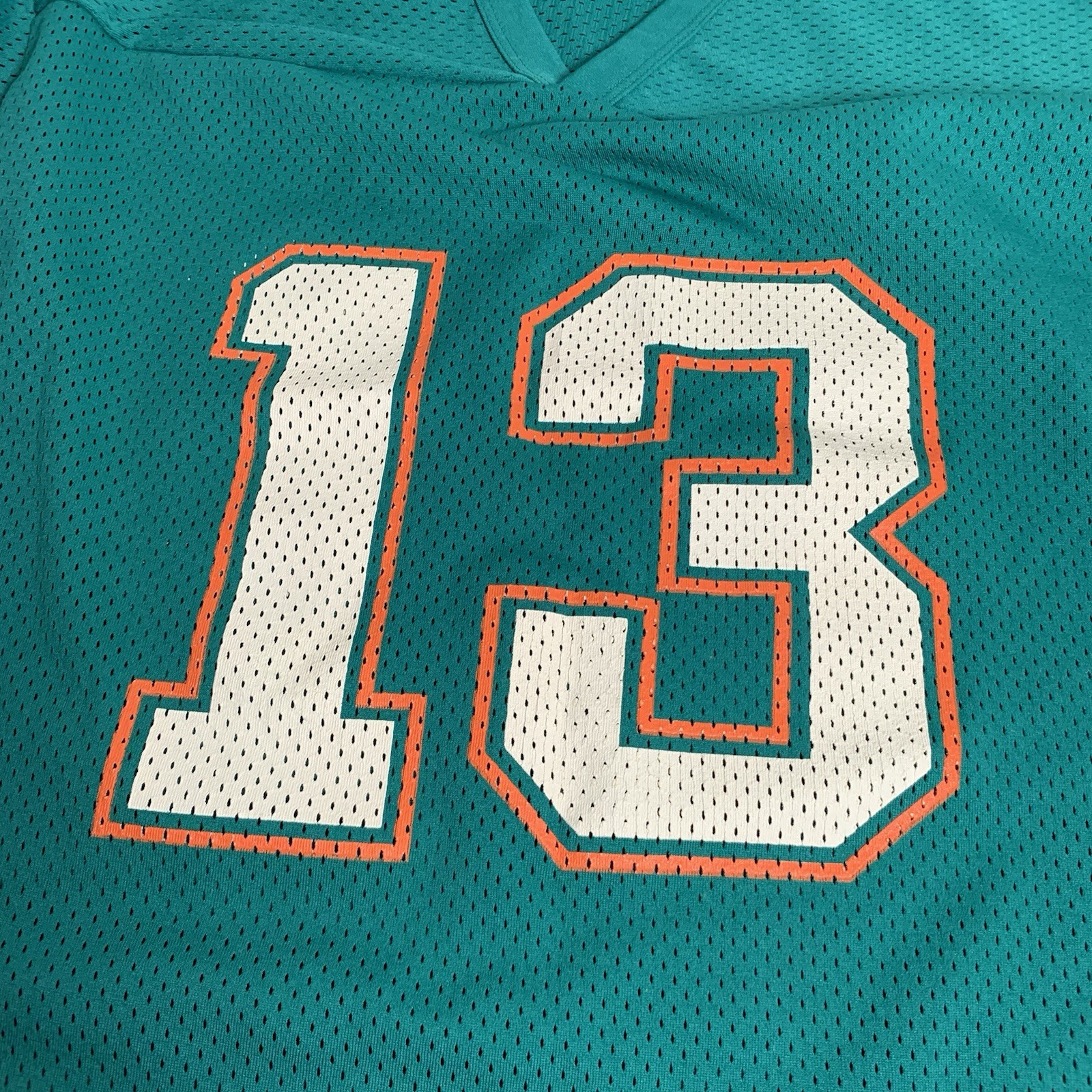 LOGO 7 – VTG Miami Dolphins Dan Marino No. 13 Jersey – Size: M – Made in USA