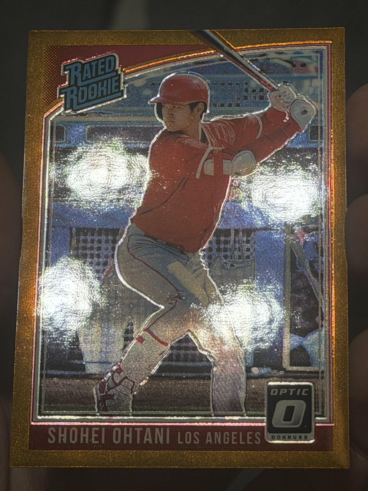 2018 Panini Donruss Optic #56 Shohei Ohtani RC Bronze Prizm Rated Rookie Batting