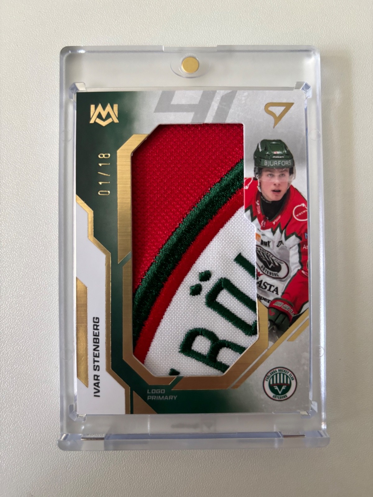 Ivar Stenberg rookie patch 01/18