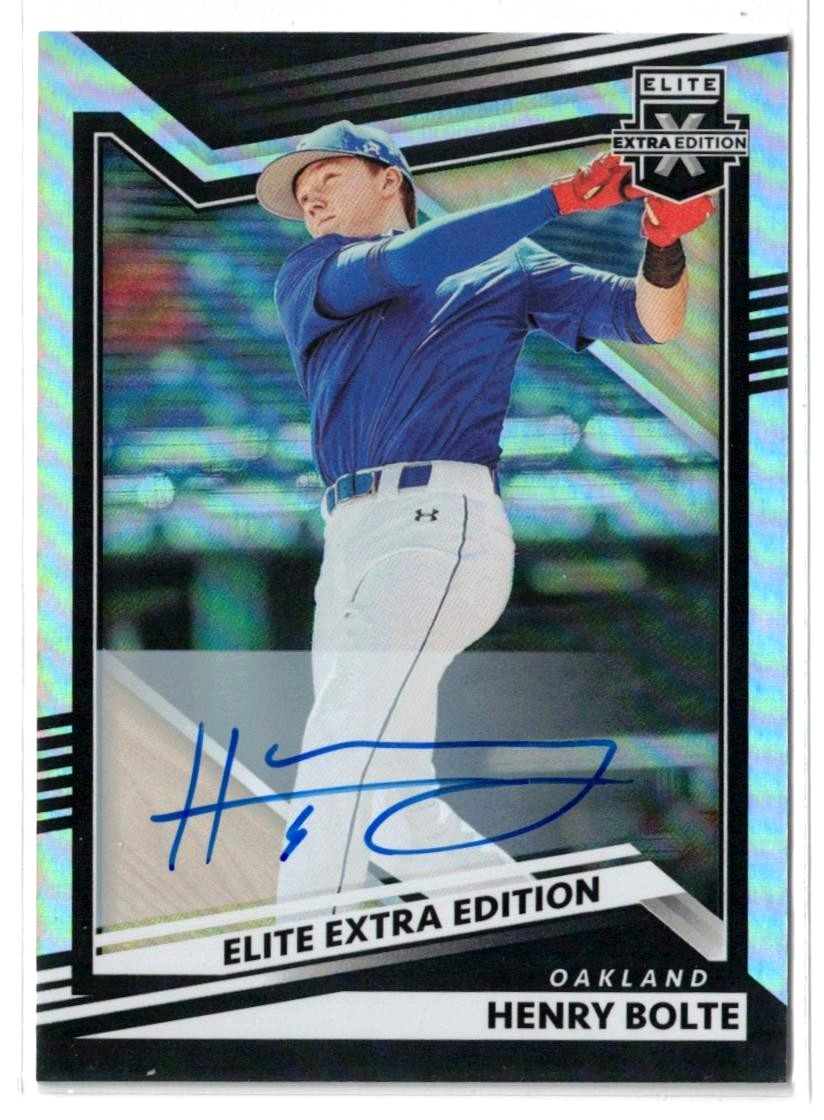 2022 Panini Elite Extra Edition RC AUTO Henry Bolte! Athletics Rookie Autograph