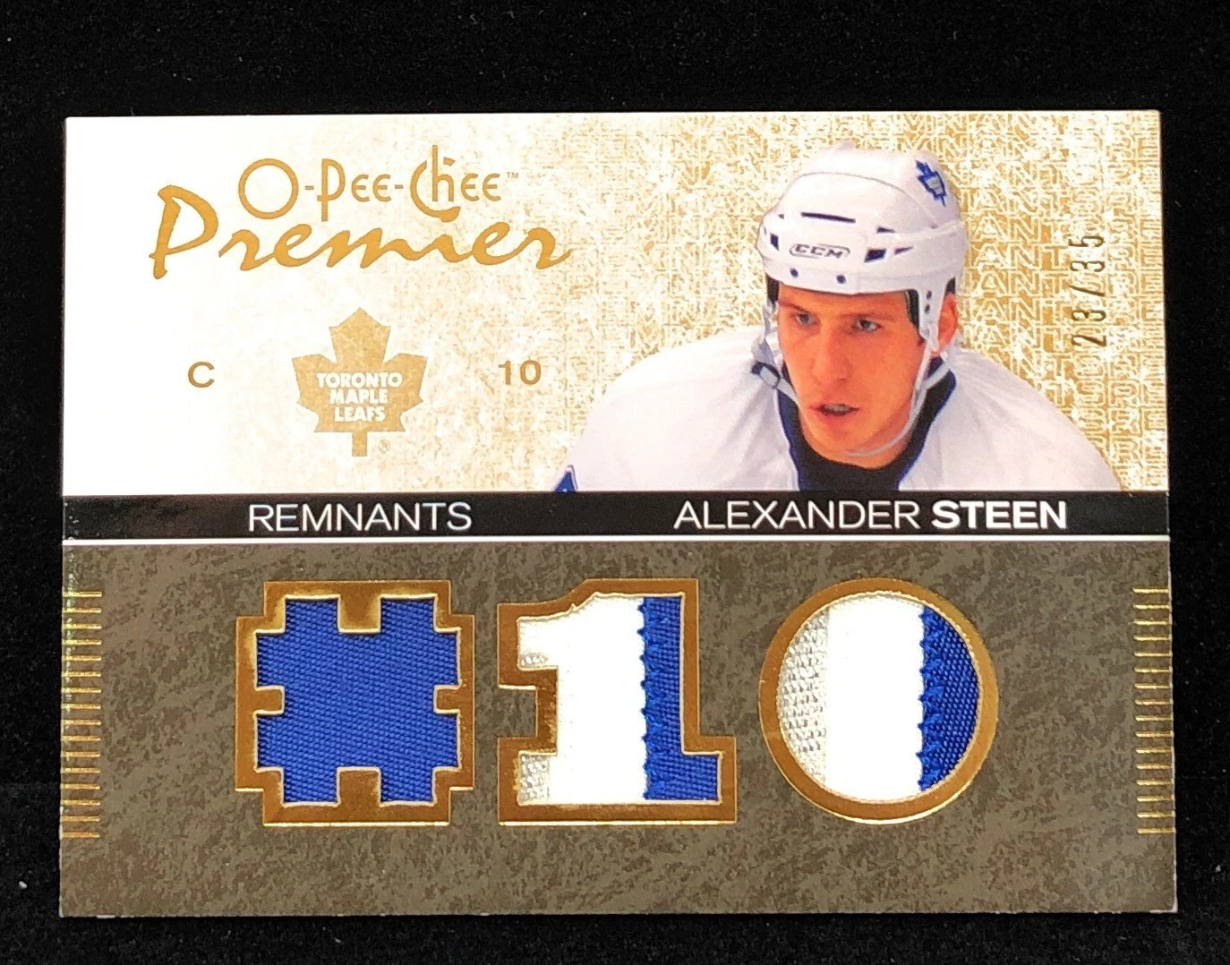 2007 O-Pee-Chee Premier Remnants Triples /35 Alexander Steen #PR-AS Triple Patch