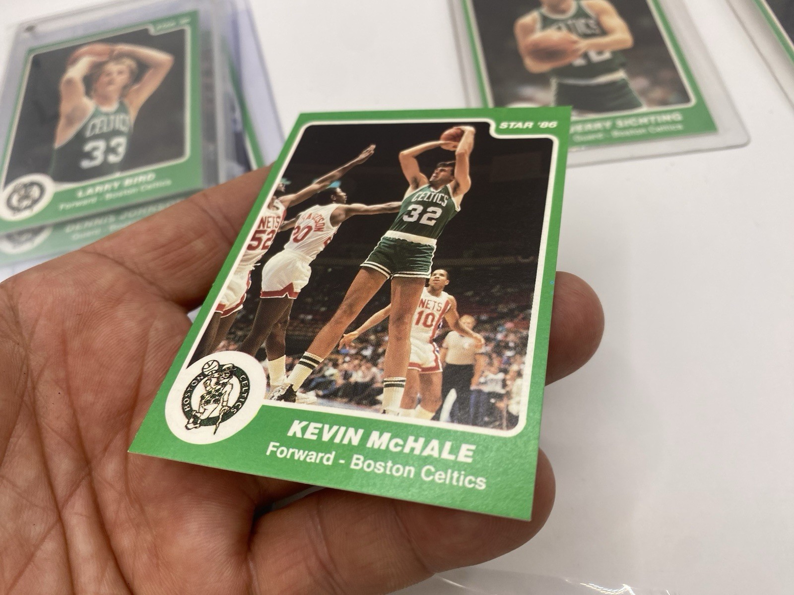 1985-86 Star Company Boston Celtics 8-card Team Set Larry Bird Green Border