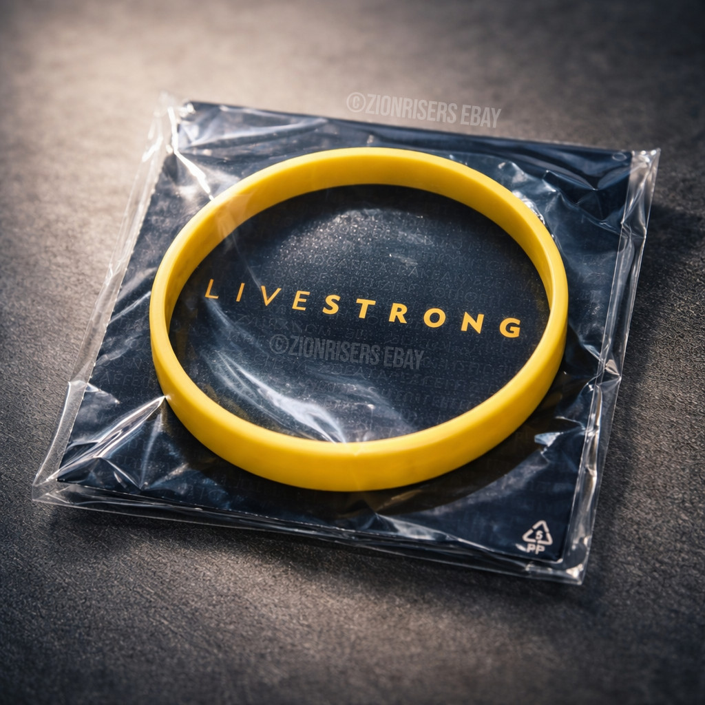 🔥🔥 FAST SHIP! 🔥🔥 100% AUTHENTIC NIKE LIVESTRONG BRACELET WRISTBAND L/XL