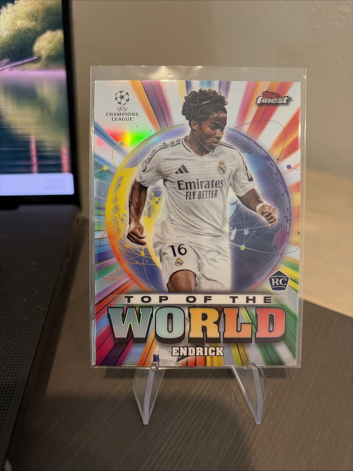 Endrick 2024-25 Finest UEFA Champions Rookie #TW-30 Top of the World Brazil RC