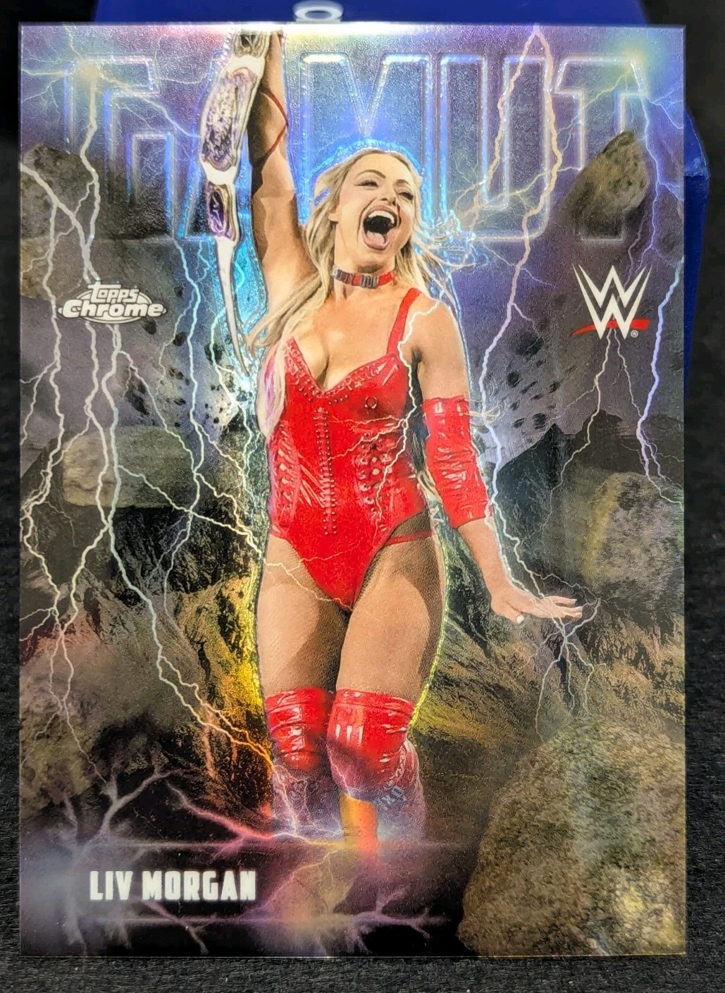 Liv Morgan 2026 Topps Chrome WWE Gamut Refractor GAM-14 SSP Case Hit
