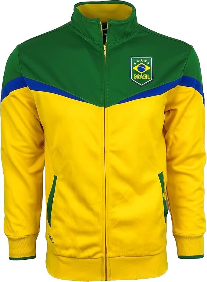 Adult Brazil Track Jacket – Icon Sports – Adult Sizes – Official National Team