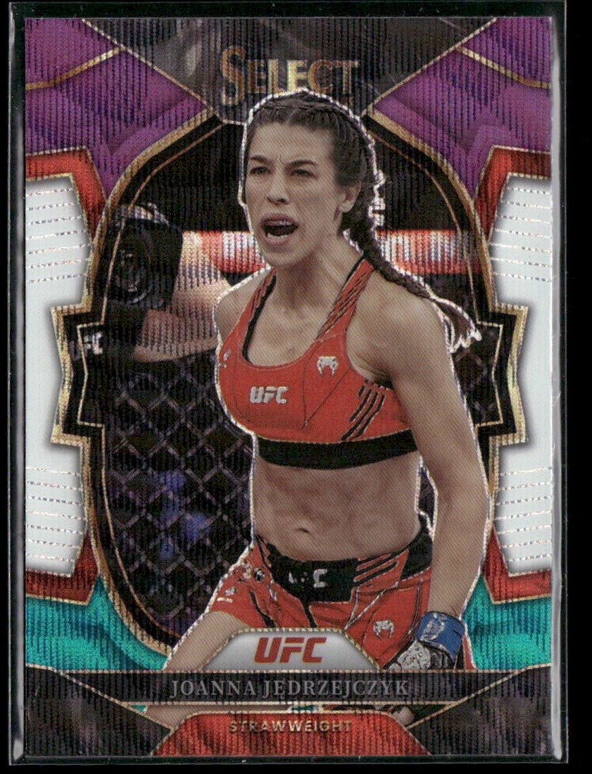 2023 Panini Select UFC #56 Joanna Jedrzejczyk Tri-Color Prizms