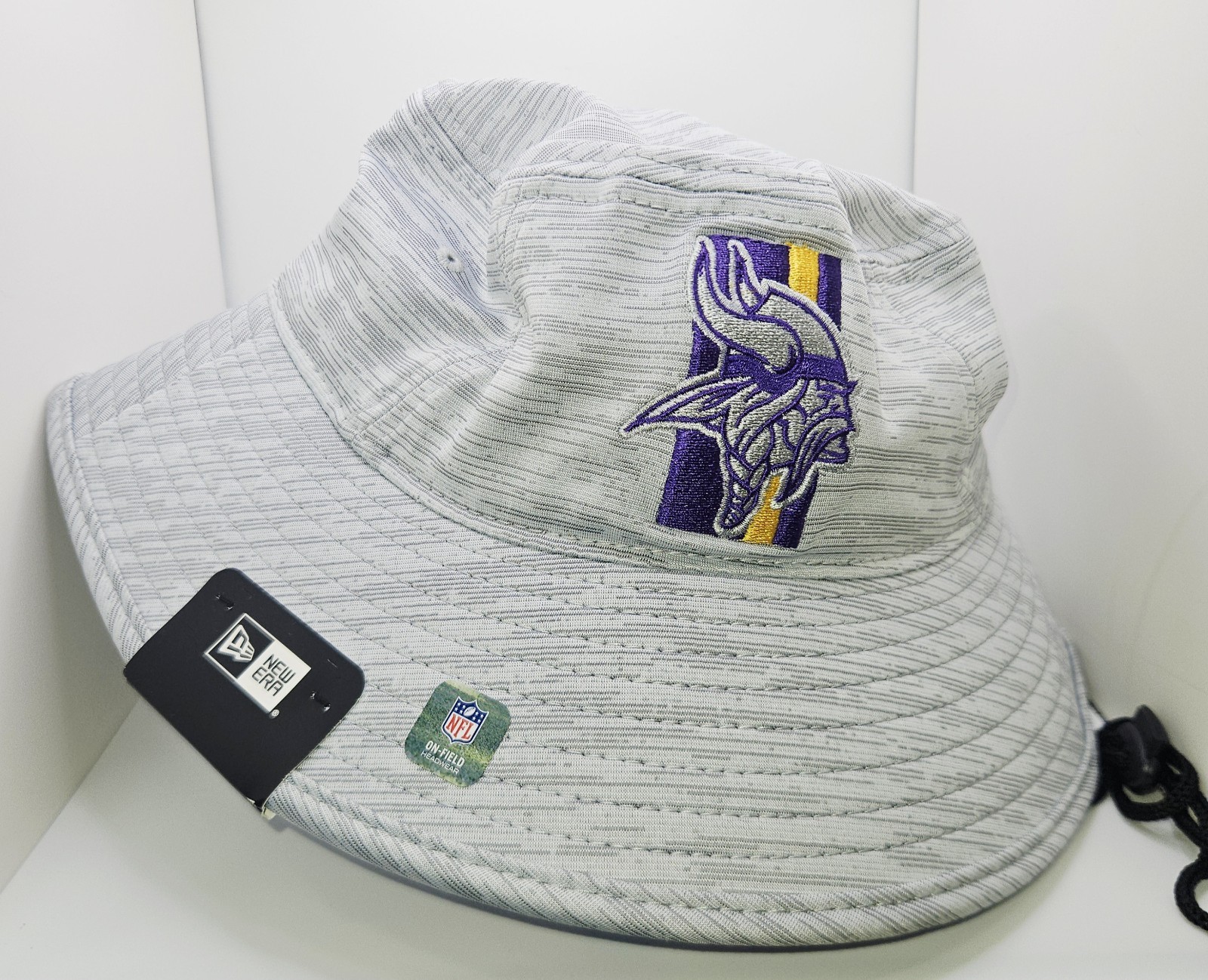 New Era Gray Minnesota Vikings 2021 NFL Training Camp Official Panama Bucket Hat