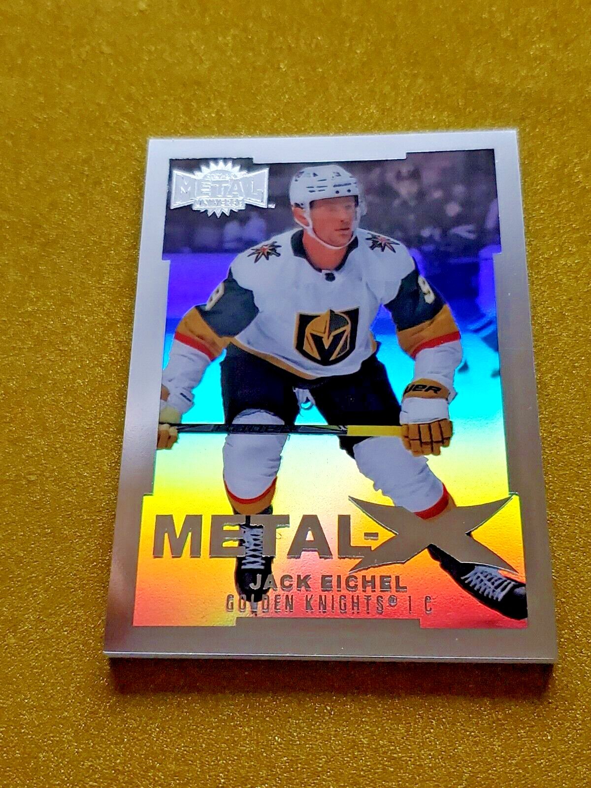 2021-22 Skybox NHL Metal Universe #MX31 Jack Eichel METAL X Holo SSP CASE HIT