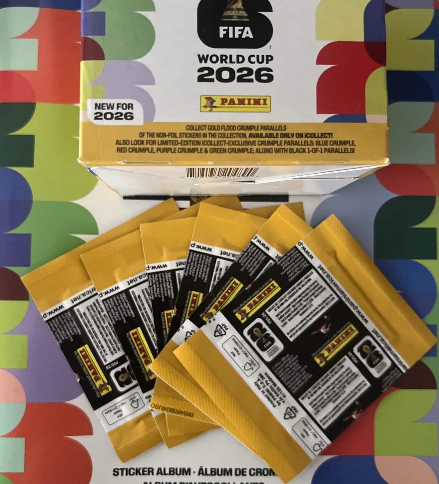 2026 Panini FIFA World Cup Gold Crumple Online Exclusive 1 Pack Sealed On Hand