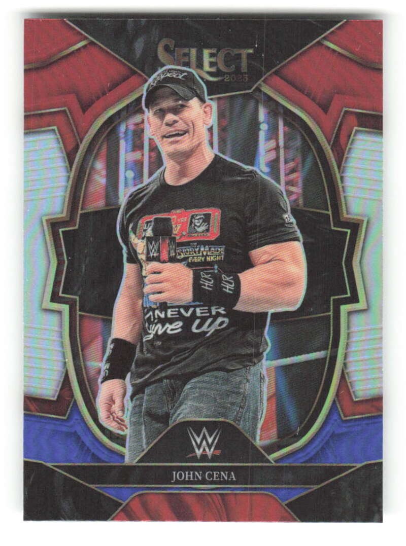 2023 Panini Select WWE Red and Blue Prizms #79 John Cena Concourse