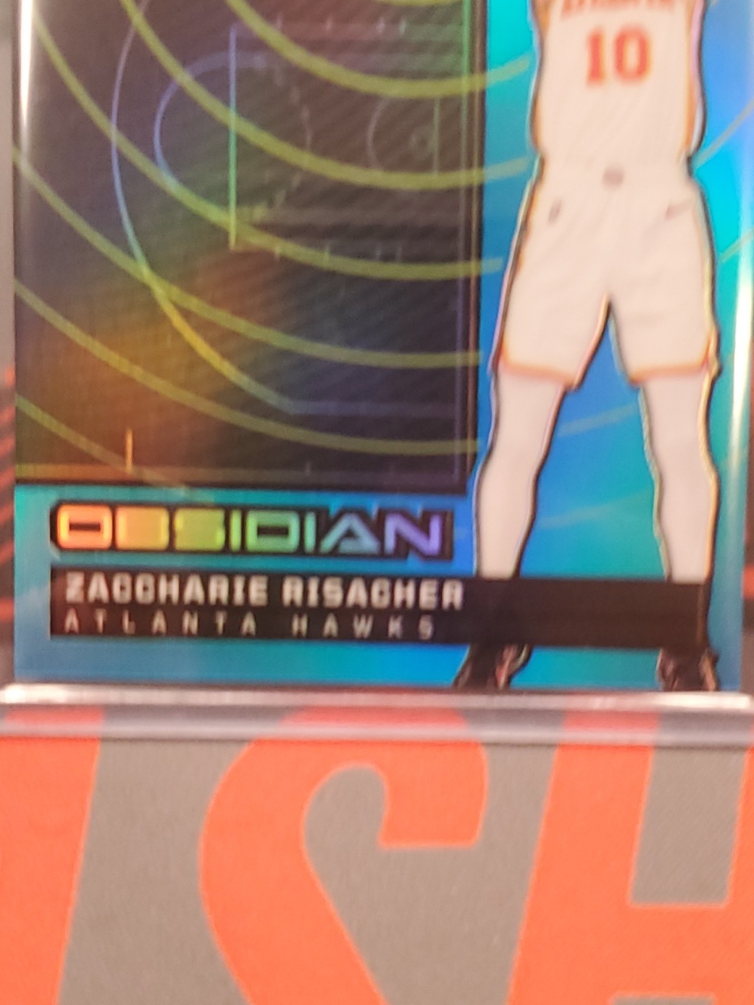 ZACCHARIE RISACHER 2024-25 OBSIDIAN HOTSPOT ROOKIE BLUE FLOOD RC /30
