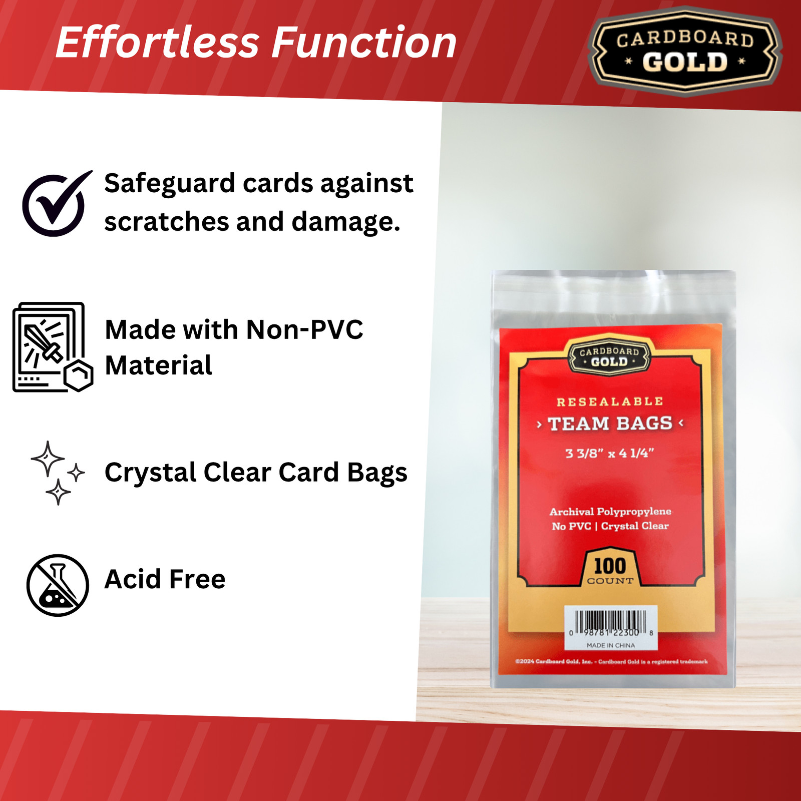 200 (2 Packs) CBG Premium Resealable Ultra Team Bags Toploader Sleeves Pro – New