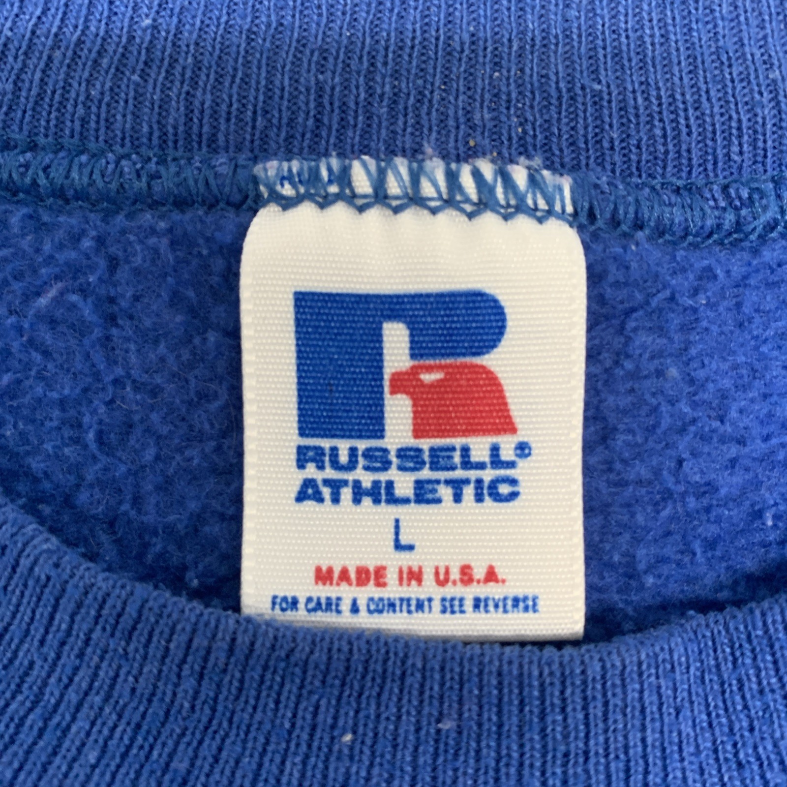 Vtg 90s Russell Athletic University Of Kentucky Wildcats Spell Out Sweatshirt L