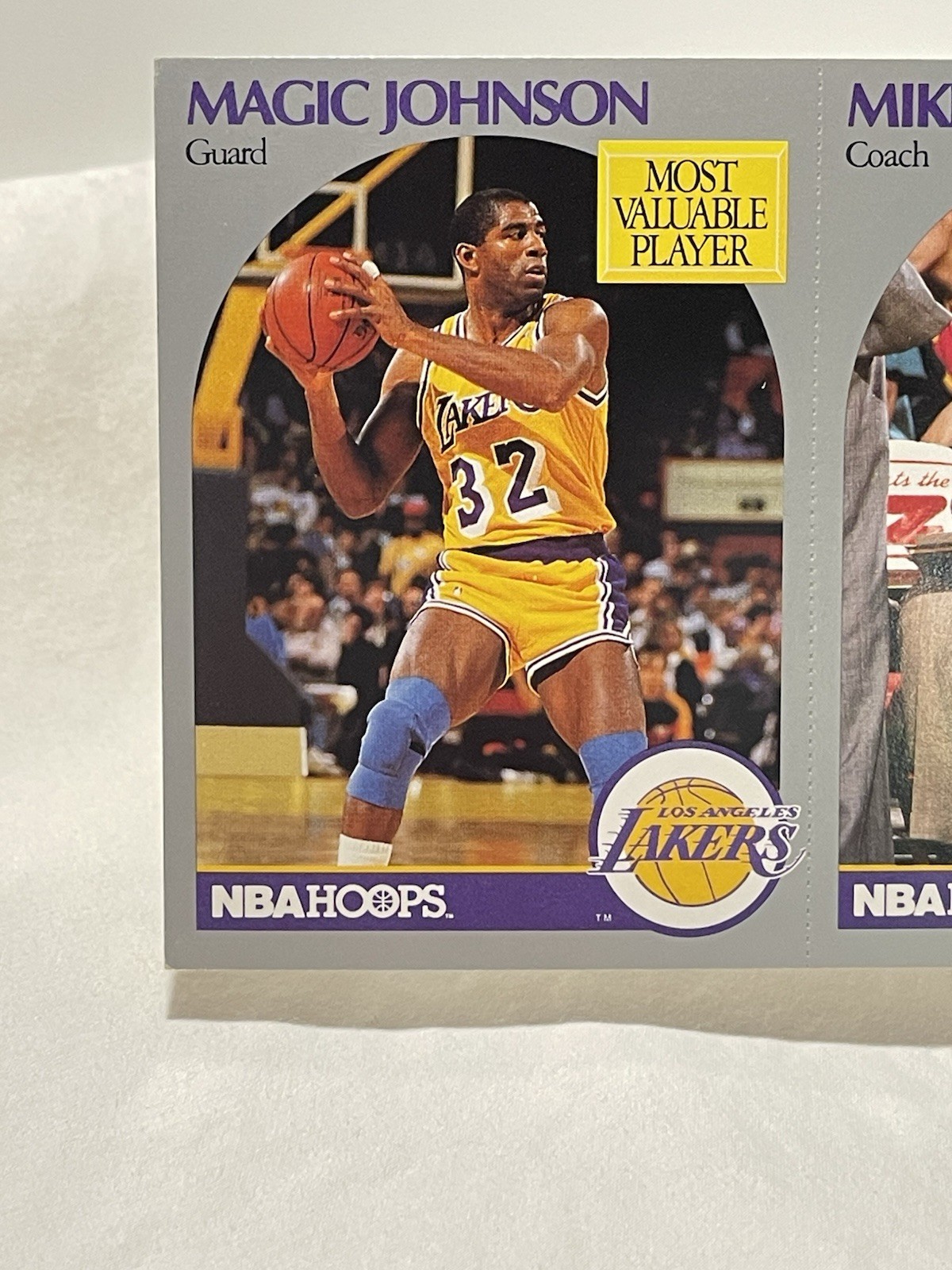 1990 NBA Hoops Lakers 3 Card Taco Bell Promo Contest Magic Johnson MVP Card 🔥