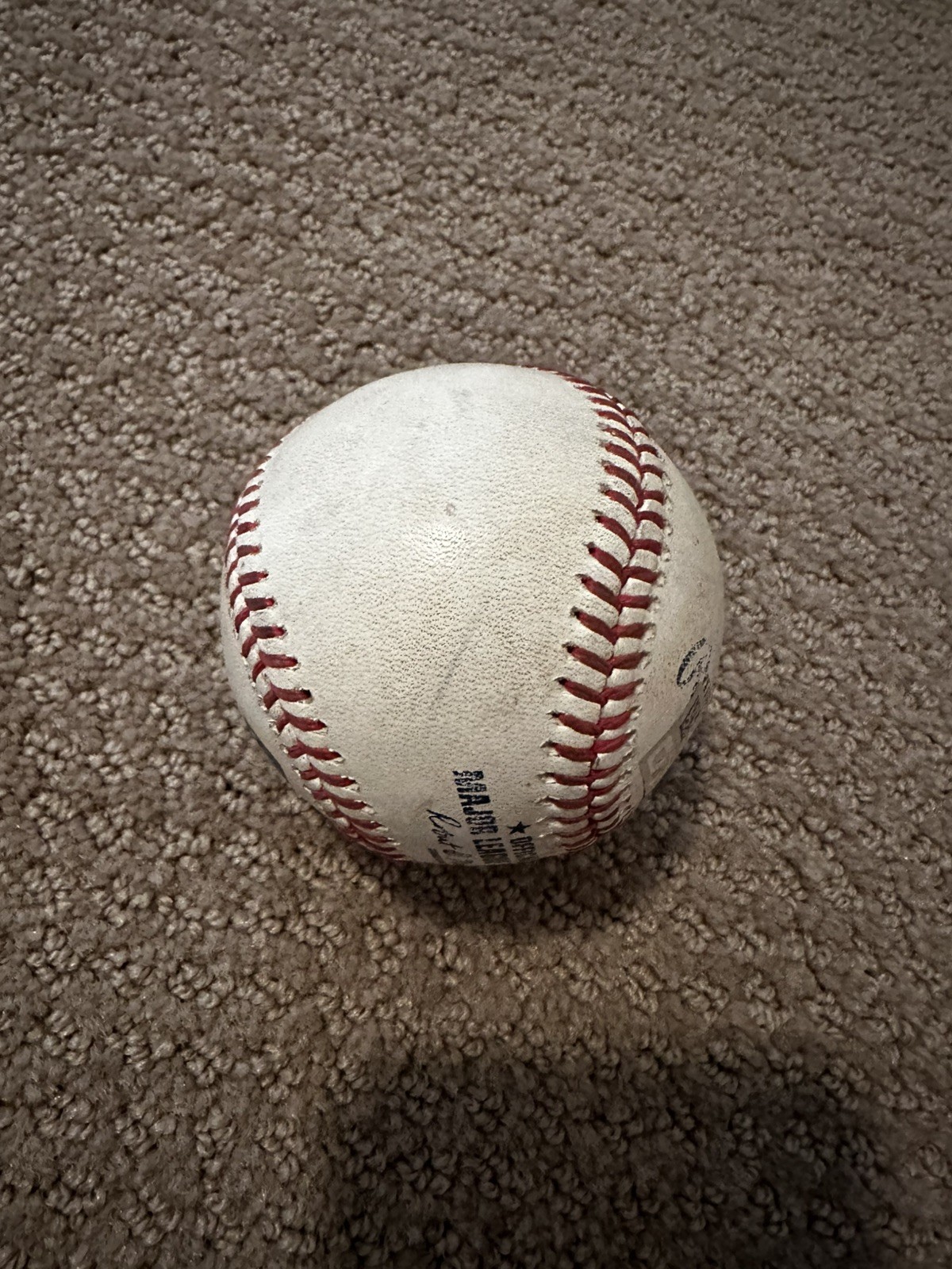 Paul Skenes Game Used Ball 1 LEFT 4/1/26, He Won, Used 2 pitches Curve & Sinker