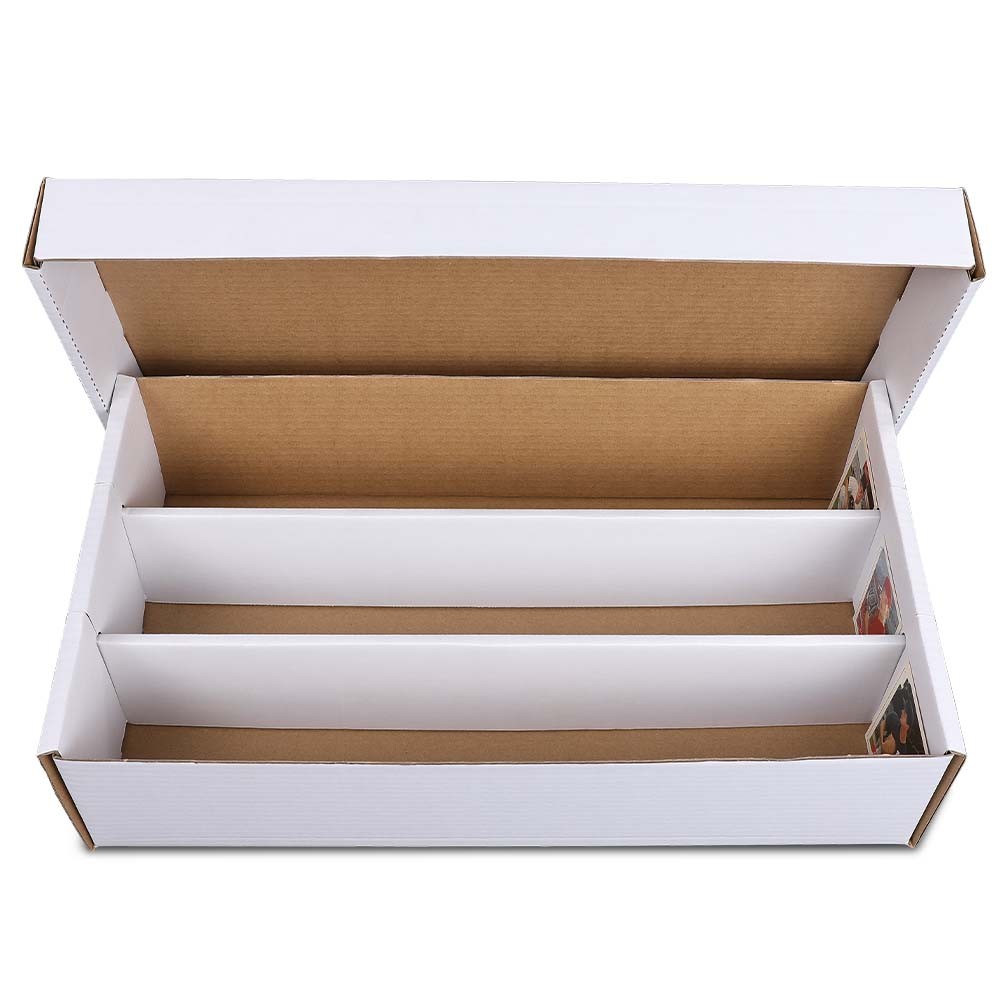 2x 3000 Count Super Shoe Cardboard Standard Trading/Gaming Card Storage Boxes US