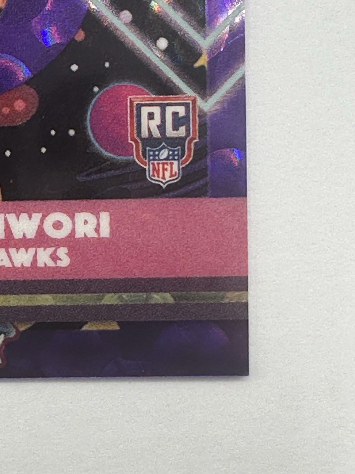 2025 Topps COSMIC CHROME PURPLE NEBULA REFRACTOR Nick Emmanwori Seahawks RC /150