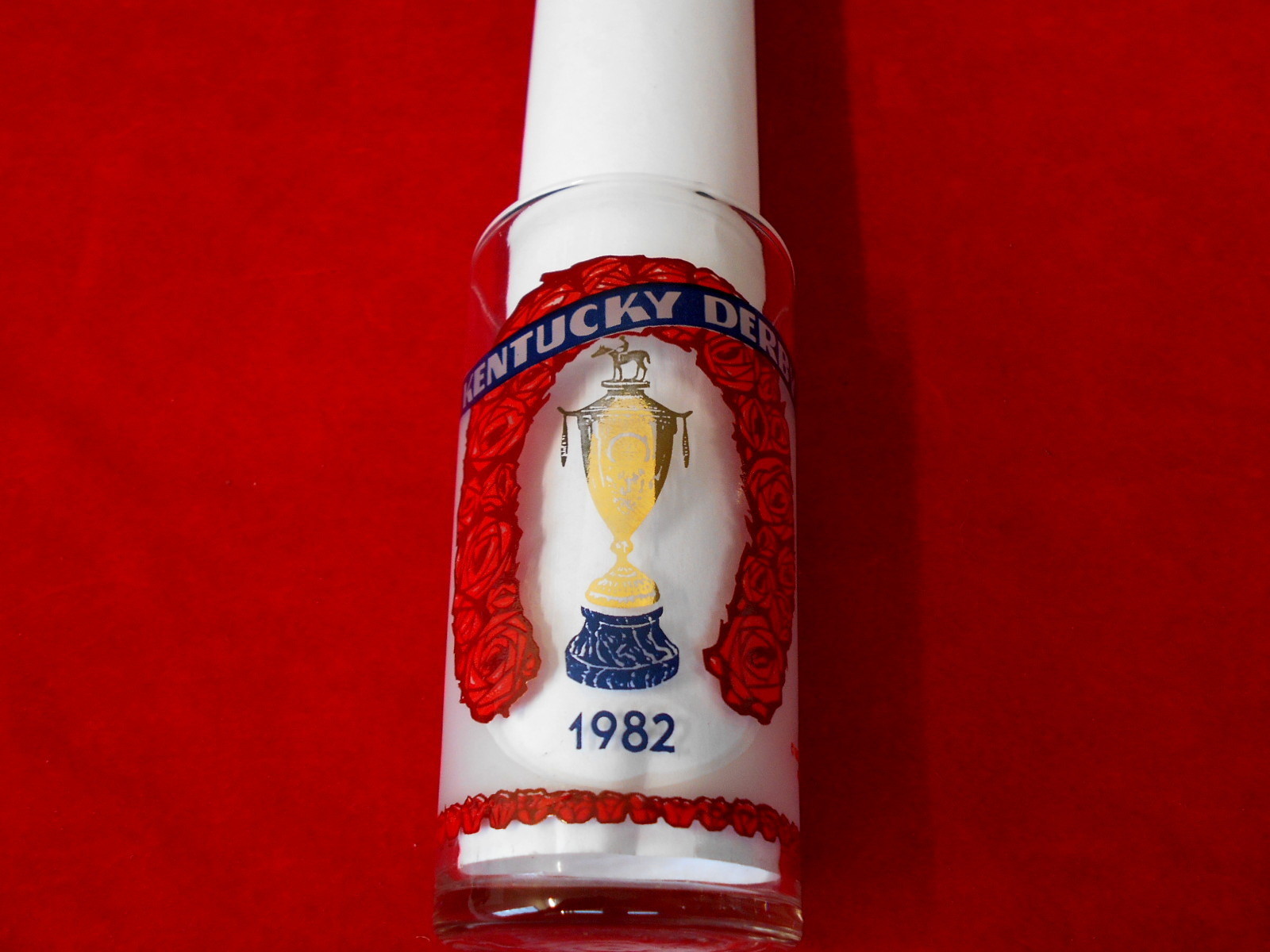 1982 KENTUCKY DERBY 108 OFFICAL MINT JULEP GLASS